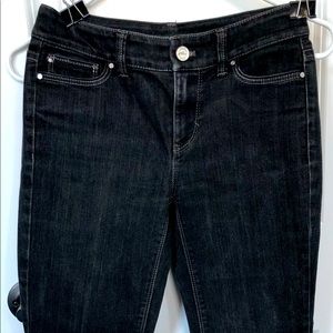 WHBM Black Denim Capris size 00